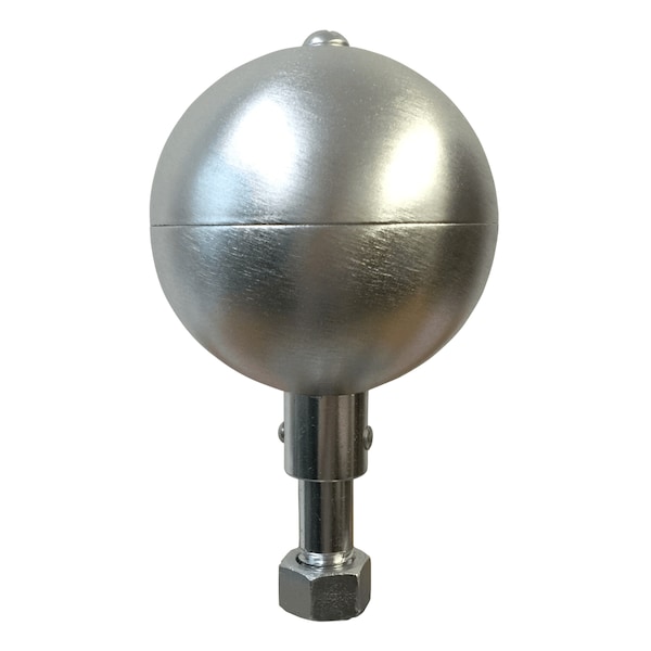 Aluminum Ball Ornament 6" Clear